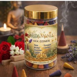 Alternative view of Veda Mania Mix Dhoop Cones – Premium Colour Perfume Incense Cones (Rose, Keshar, Chandan, Lalpari, Pineapple, Lavender)